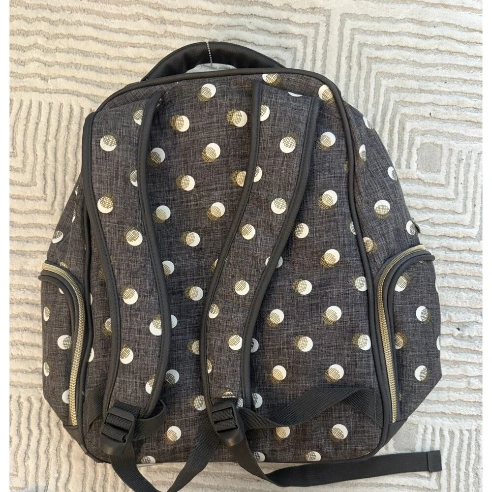 Banana Fish Studio Backpack Diaper Bag Gray Insulated Pockets Adjustable Straps